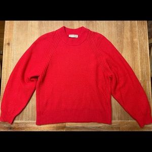 Everlane The Oversized Stroopwafel Crew in ReCashmere Cactus Flower Size Small